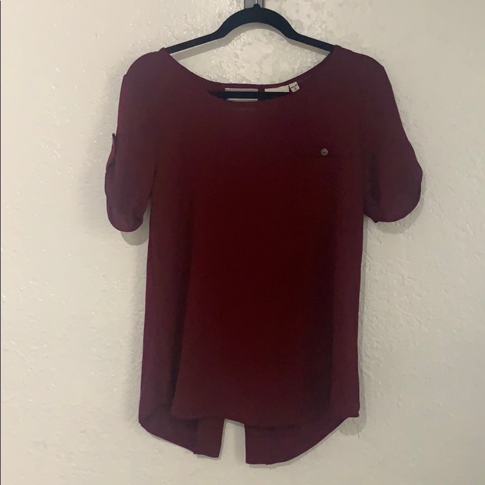 Burgundy Blouse